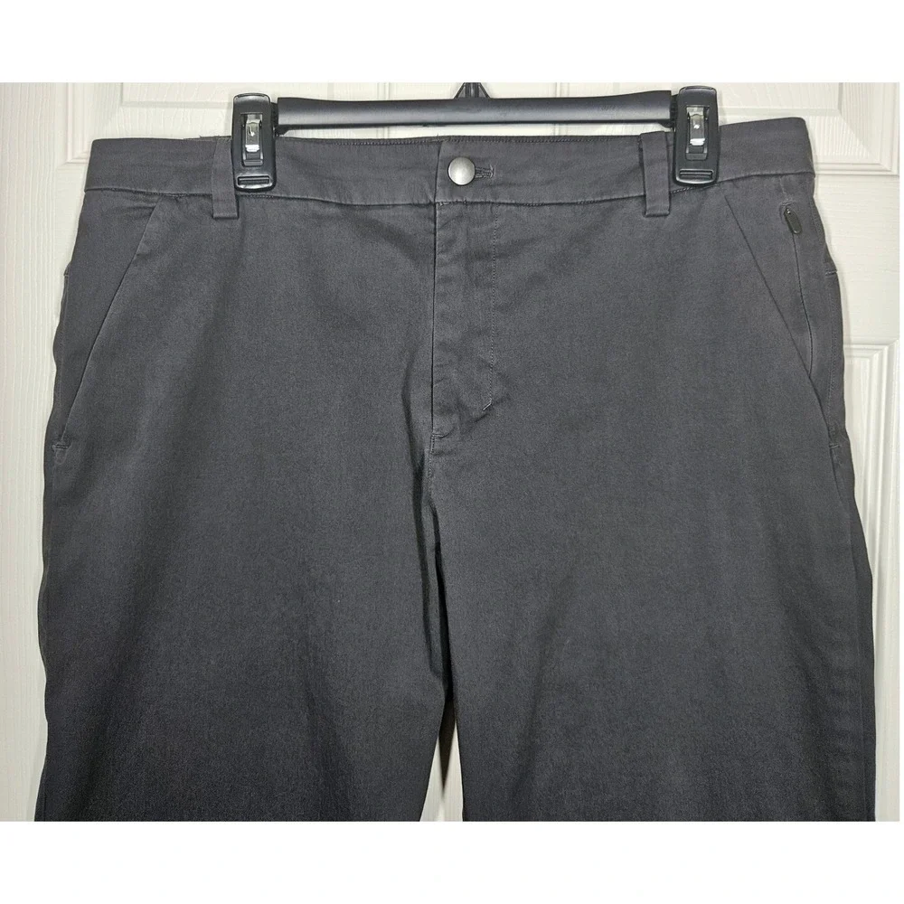 Lululemon Mens Commission Pant Classic Dk Grey 34x32.5 Warpstreme Chino Stretch